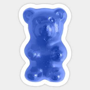 gummy bear (blue) Sticker